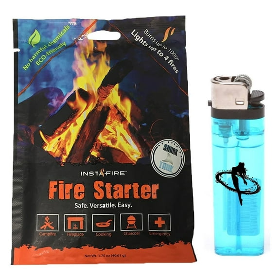 Instafire Fire Starter 12 Pack Bundle w/ Exclusive Lighter