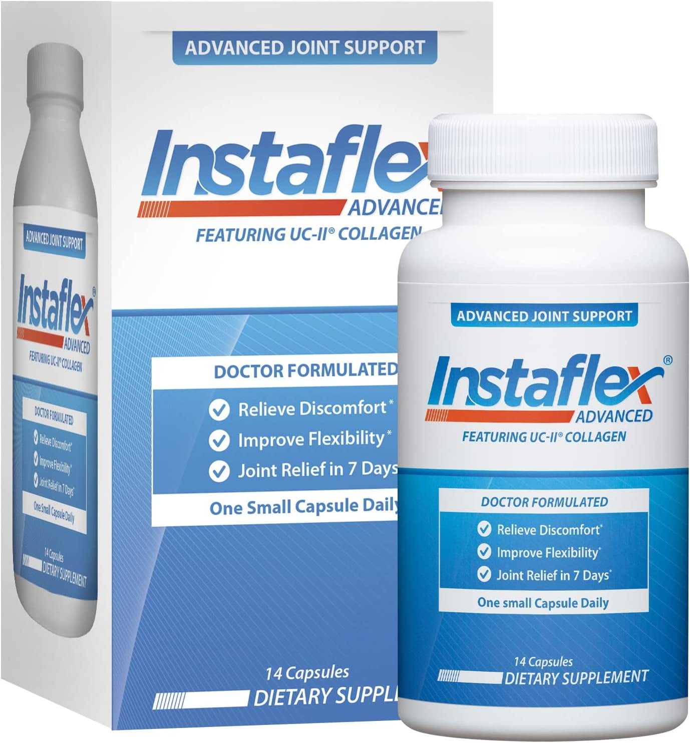 Instaflex Advanced Joint Support - Doctor Formulated Joint Relief Supplement, Featuring UC-II Collagen & 5 Other Joint Discomfort Fighting Ingredients - 14 Count