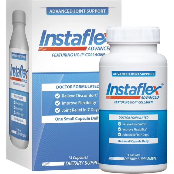 Instaflex Advanced Joint Support - Doctor Formulated Joint Relief Supplement, Featuring UC-II Collagen & 5 Other Joint Discomfort Fighting Ingredients - 14 Count