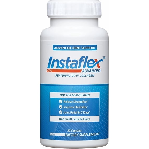 Instaflex Advanced Joint Support Supplement - Turmeric, Resveratrol, Boswellia Serrata Extract, BioPerine, UC-II Collagen- 30 Count