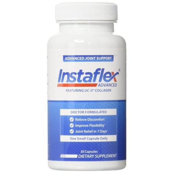 Instaflex Advanced Joint Support Supplement - Turmeric, Resveratrol, Boswellia Serrata Extract, BioPerine, UC-II Collagen- 30 Capsules