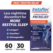 Instaflex  Clinical Strength PM Relief, Nighttime Support for Stiffness & Discomfort, 60 Capsules