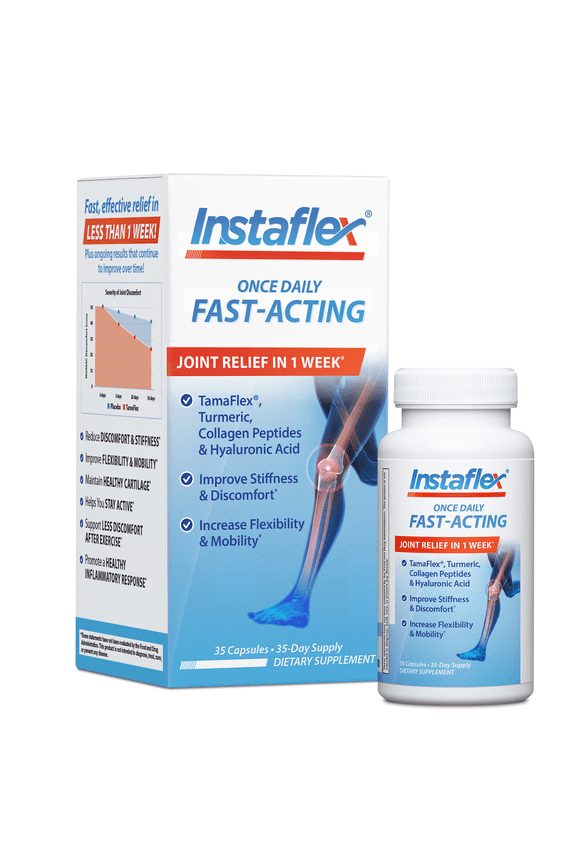 Fast-Acting One Per Day Joint Relief, with Tamaflex, Collagen Peptides, & Turmeric, 35 Capsules