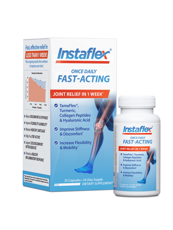 Fast-Acting One Per Day Joint Relief, with Tamaflex, Collagen Peptides, & Turmeric, 35 Capsules