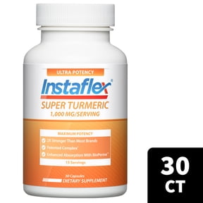 Instaflex Super Turmeric - 1000mg Turmeric Curcumin with BioPerine, Black Pepper Extract, 95% Curcuminoids, 30 count