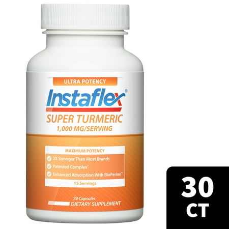 Instaflex Super Turmeric - 1000mg Turmeric Curcumin with BioPerine, Black Pepper Extract, 95% Curcuminoids, 30 count