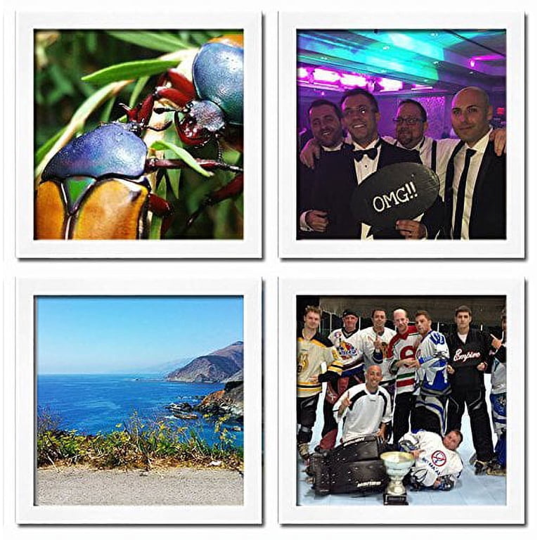 フォトフレーム Social Photo Frame Instagram Photo Frame - Frame Your 4x4 Photos! - White 4