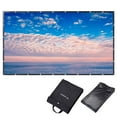 thumbnail image 1 of Instahibit 150" 16:9 Foldable Projector Screen Portable Outdoor Backyard Movie Screen Front Projection Screen PVC 3D 4K HD Indoor Home Theater Camping with Carry Bag, 1 of 10