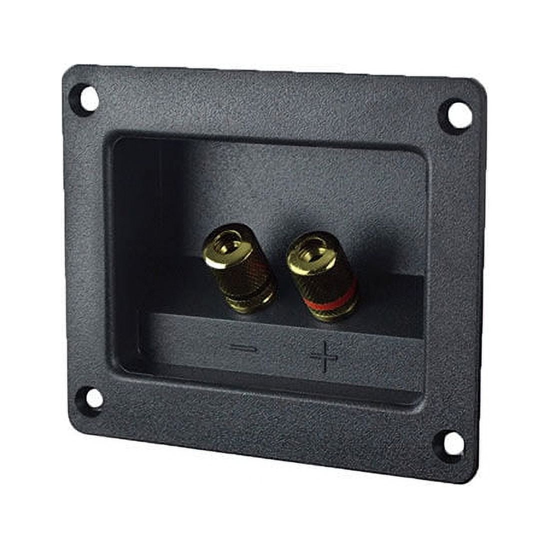 Install Bay 2" Square Terminal Cup (TCSBG2) Square Binding Post with Gold Terminals for