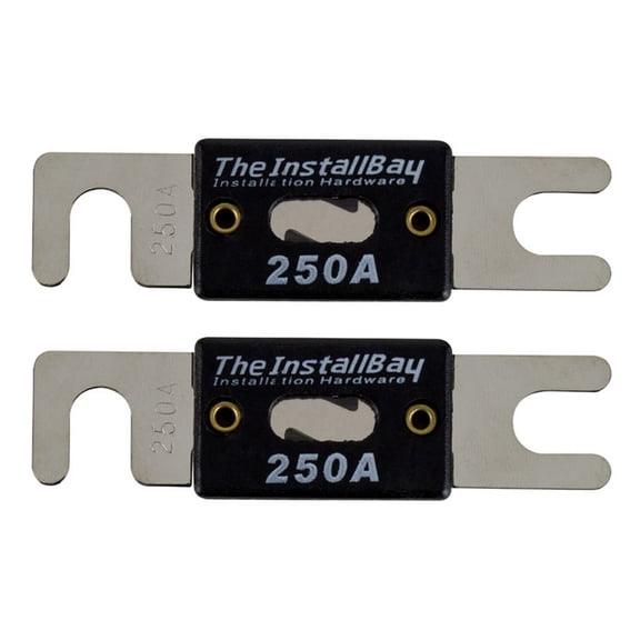 Install Bay 2Pack ANL Blade Waffer Fuses 250 Amp Car Boat Truck Bike ANL-250