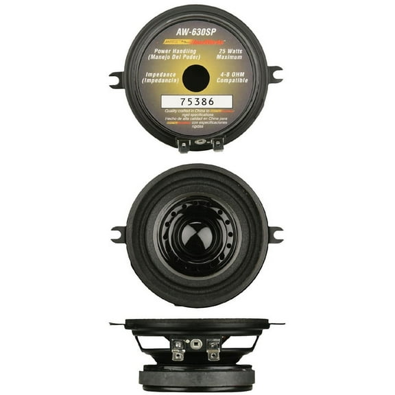 Install Bay AW-630SP 3-1/2" Car Stereo & Audio Dual Cone Speaker Aw630Sp 3.5 In