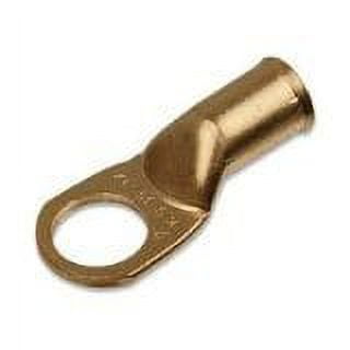 Install Bay CUR112 Copper Uninsulated Ring Terminal, 1 Gauge, 1/2", 10 Pack