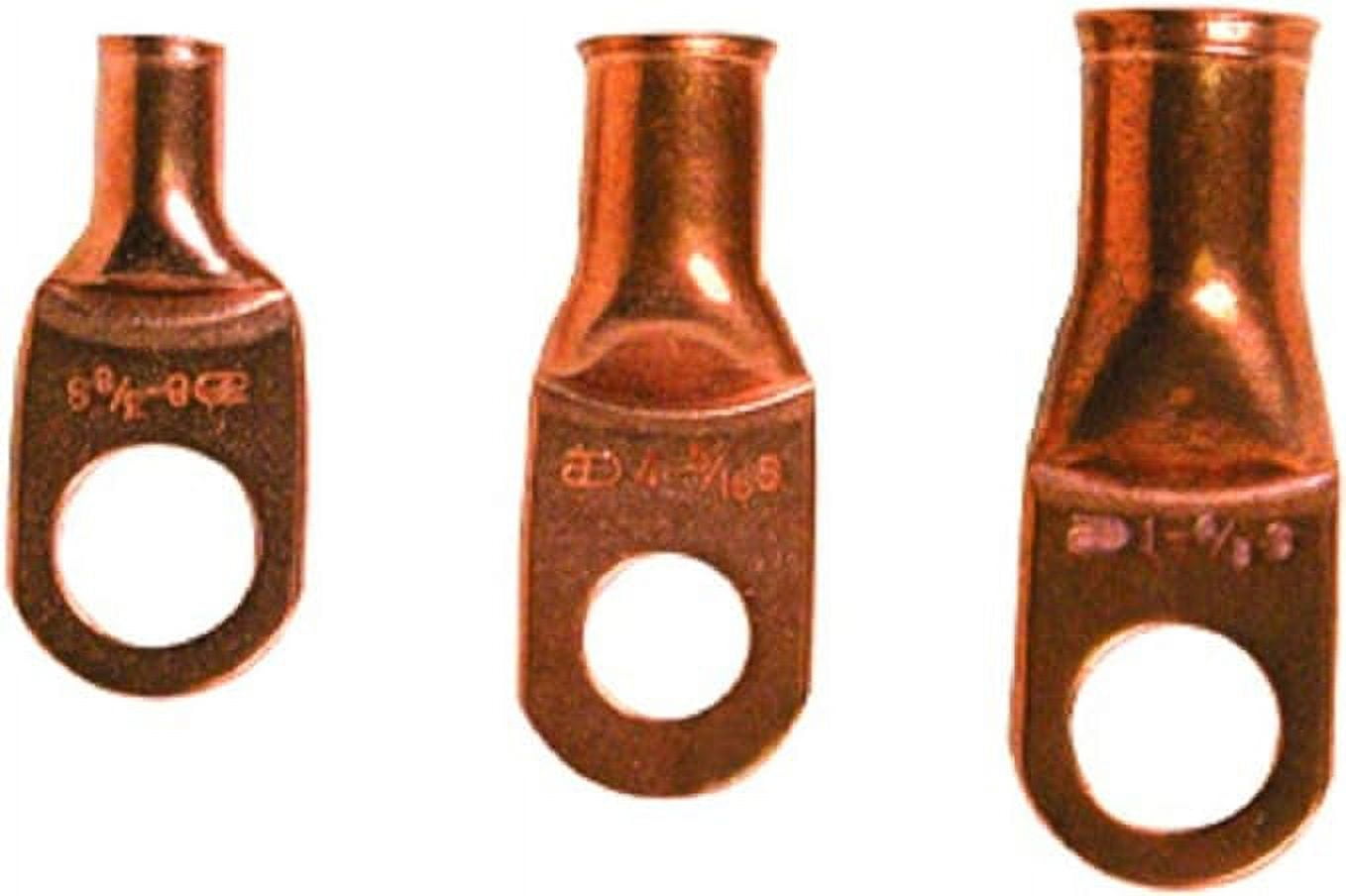 Install Bay Copper Ring Terminal Connector 8 Gauge 5/16 Inch 25 Pack