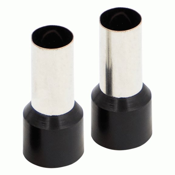 Install Bay FRL10BK Ferrules - Black 1/0GA - 50 per Bag