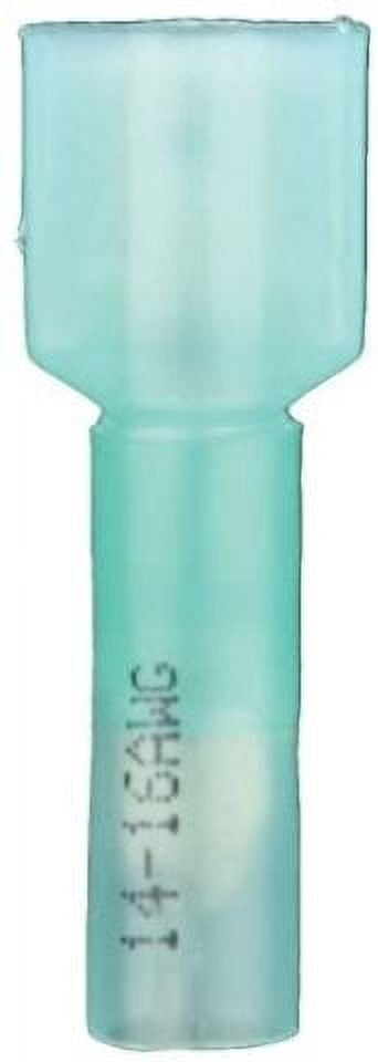Install Bay HSBMFI Heat Shrink Male Quick Disconnect Connector 16/14 Gauge .250-FI, Blue (100-Pack)