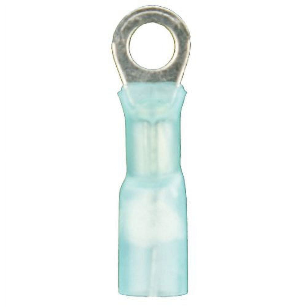 Install Bay HSBRT516 Heat Shrink Blue Ring Terminal, 16-14 GA, 5/16", 100 Pack
