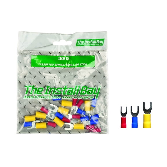 InstallBay by Metra IBR15M Assorted Spade Terminal - Small GA Vinyl RP