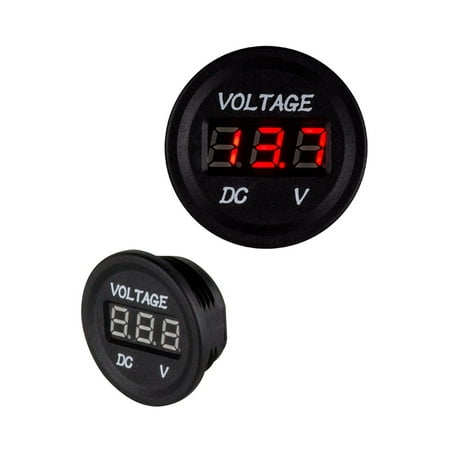 Install Bay IBR56 Mini Voltage Meter with Hardware - Flush Mount