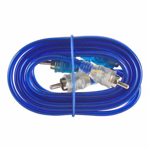 Install Bay IBRCA1M RCA Cables, Clear Blue 1M Compact End, Each