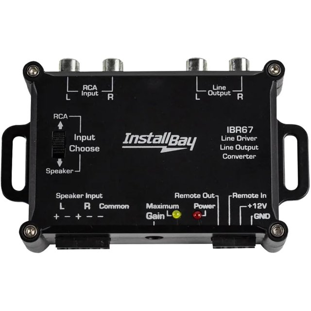 Install Bay Line Driver/Line Output Converter 2 Channel Retail Pack (IBR67), Display