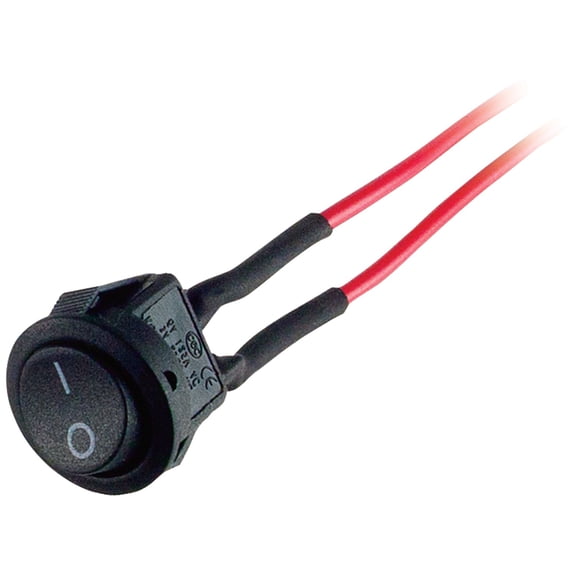 Install Bay IBRRSM On/off 13-amp Mini Round Rocker Switches, 5 Pk