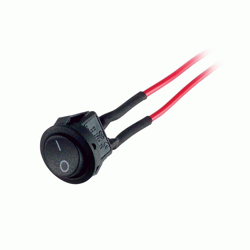Small Circular Rocker Switch Install Bay IBRRSM On/off 13-amp Mini Round Rocker Switches, 5 Pk ...