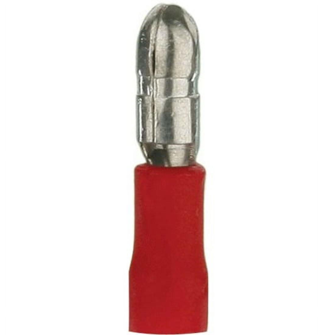Red Vinyl Male Bullet Connector 22-18 Gauge .156 - Walmart.com