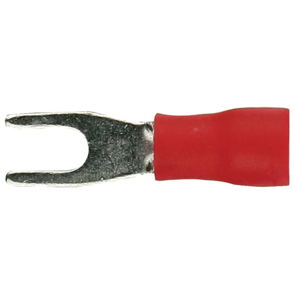 Install Bay Rvst6 Vinyl Fork Spades, 100 Pk (22-18 Gauge, #6)