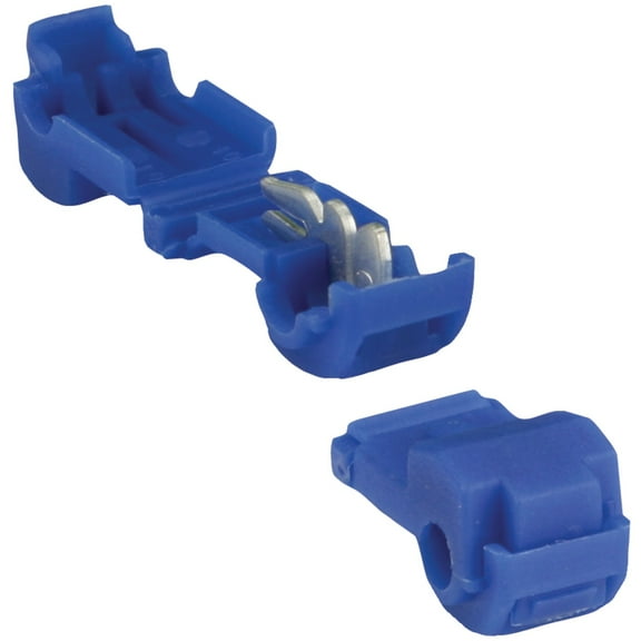 Install Bay T-Tap Insulation Displacement Connectors, 100 Count (1614 Gauge; Blue), BTT