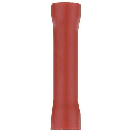 Install Bay Vinyl Butt Connectors (red, 22-18 Gauge, 100 Pk)