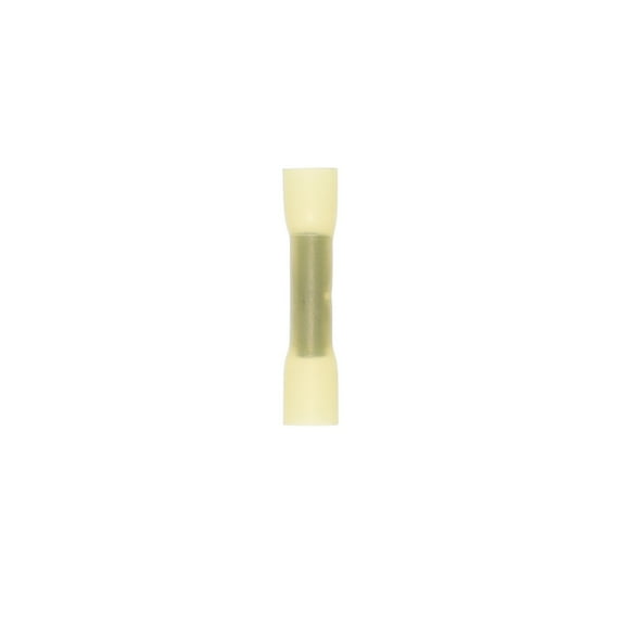 Heat Shrink Yellow Butt Connector 12-10 Gauge Package of 50