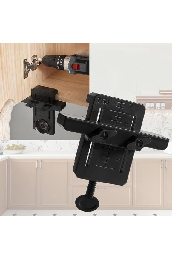 Install Cabinets Tools, Adjustable Length Cabinet Door Installation Positioner, Cabinet Door Mounting Jig, Cabinet Hardware Jig, Cabinet Installation Tools, With Gloves