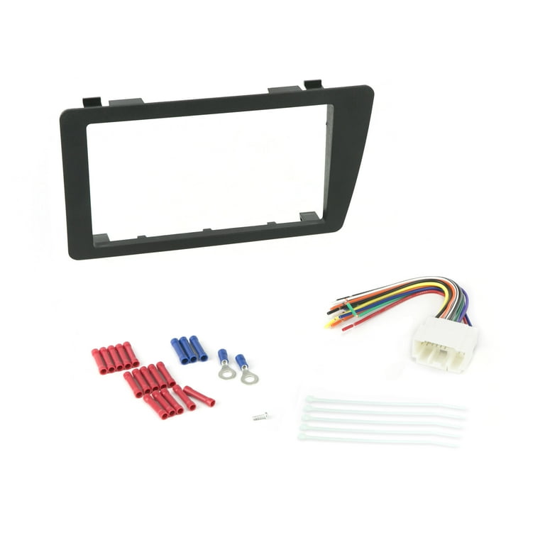 Scosche ICHA6BN Double DIN Radio Install Dash Kit Compatible with Select 2001 05 Honda Civic