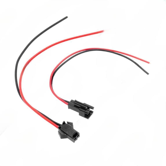 Install car general headlight modification line, two hole airplane head line, 2pin lens dimming modification line, one male and one female