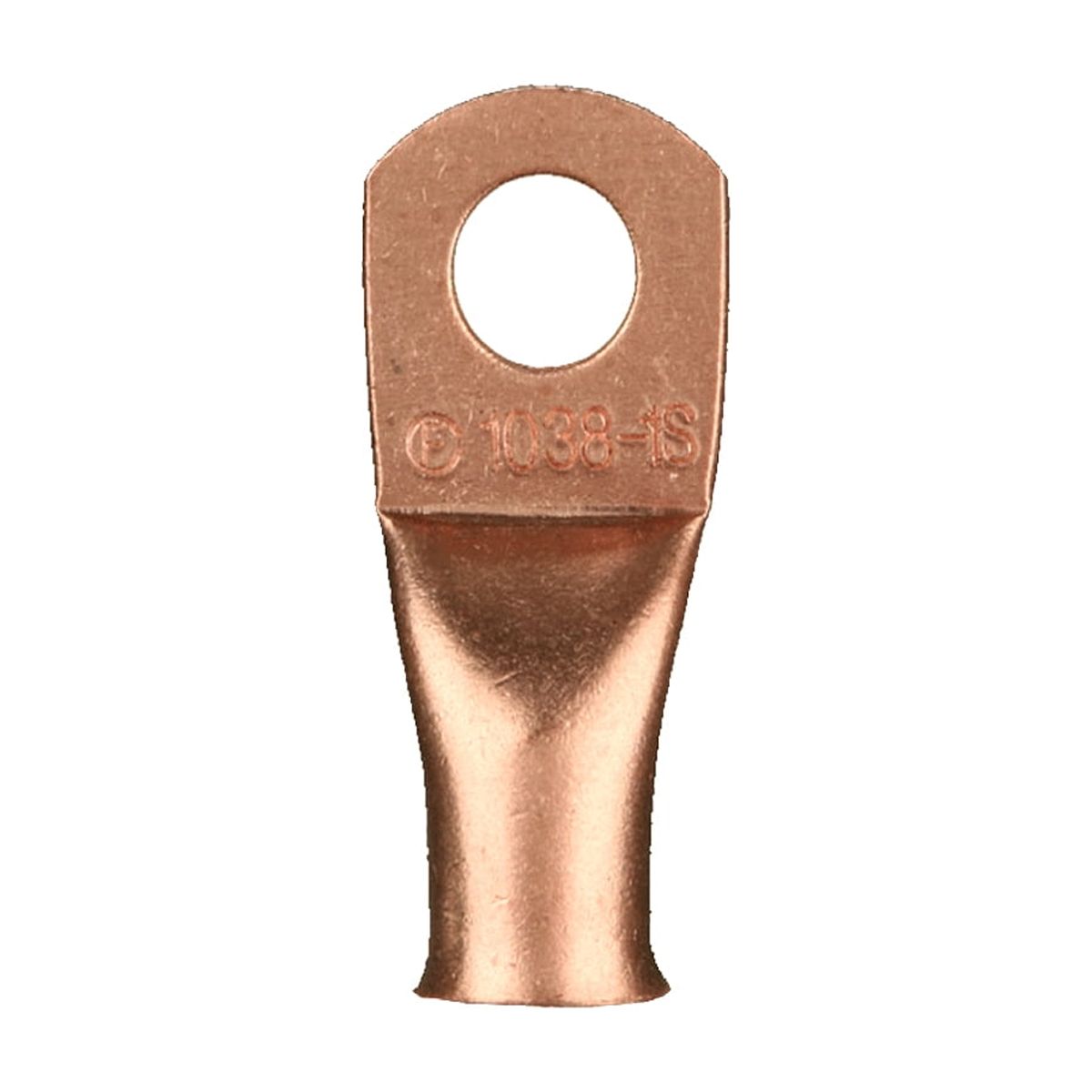 Install Bay CUR8516 Copper Uninsulated Ring Terminal, 8 Gauge, 5/16 ...
