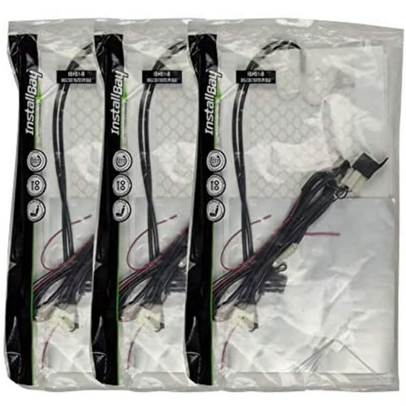 InstallBay by Metra IBHS1B Single Seat Heater with Illuminated 3-Position Switch (3-Pack)