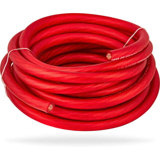 Woods 0452 Bell Wire, 25', Red And White