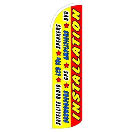 Installation Windless flag Without Pole Advertisement /Business Flags | Feather Flag |