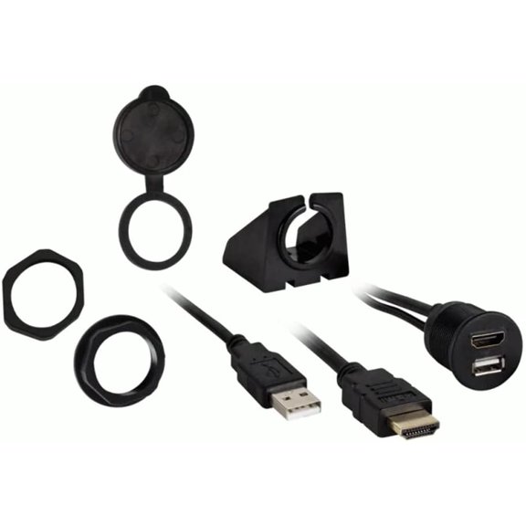 Installbay IBR57 Dual USB Waterproof Jack with Cover