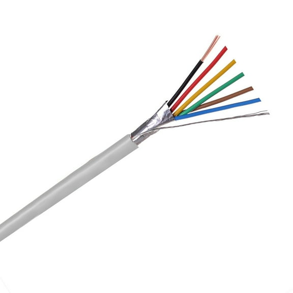 InstallerCCTV 24 AWG 6 Conductors Full Cooper Security Alarm Wire Cable 120FT