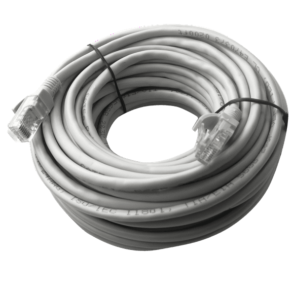 InstallerCCTV 25FT CAT5e Ethernet Patch Cable, 100% Copper UTP 24 AWG Wire RJ45 Computer Network Cord