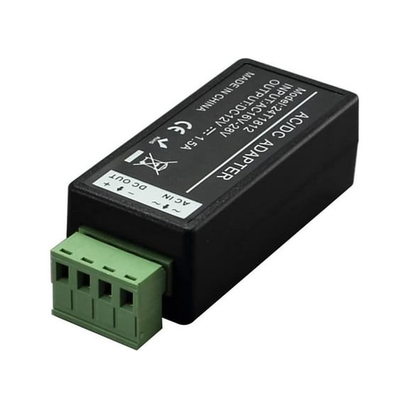 InstallerCCTV AC 24V to DC 12V 1.5A Power Converter, Universal Powerful Transformer for Surveillance CCTV Security Camera
