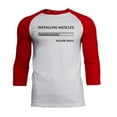 thumbnail image 1 of Installing Muscles Mens Soft Raglan T Shirt White-Red LG, 1 of 1