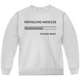thumbnail image 1 of Installing Muscles Youth Sweatshirt White YMD, 1 of 1