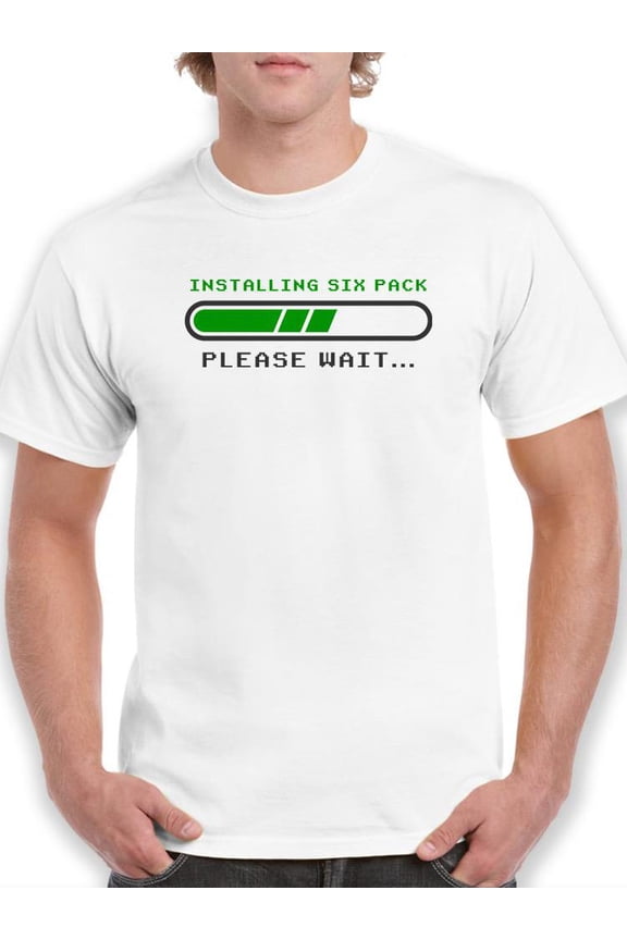 Installing Six Pack T-Shirt Men -Smartprints Designs, Male Medium