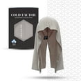 thumbnail image 1 of Cold Factor Instant Cooling Hoodie - Gray, One Size – Lightweight, UPF 50+ Sun Protection, Sweat-Wicking for Running, Hiking & Outdoor Sports, 1 of 8