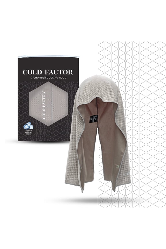 Instant Cooling Hoodie - Gray, One Size – Lightweight, UPF 50+ Sun Protection, Sweat-Wicking for Running, Hiking & Outdoor Sports