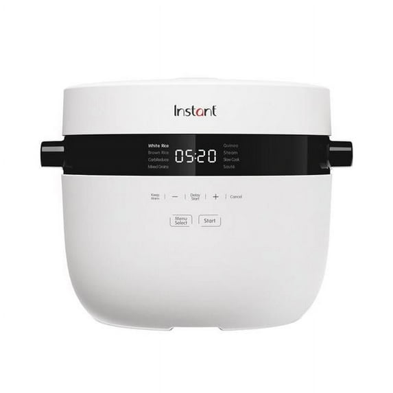 Instant 20-Cup Programmable Rice Cooker, White - Food Steamer