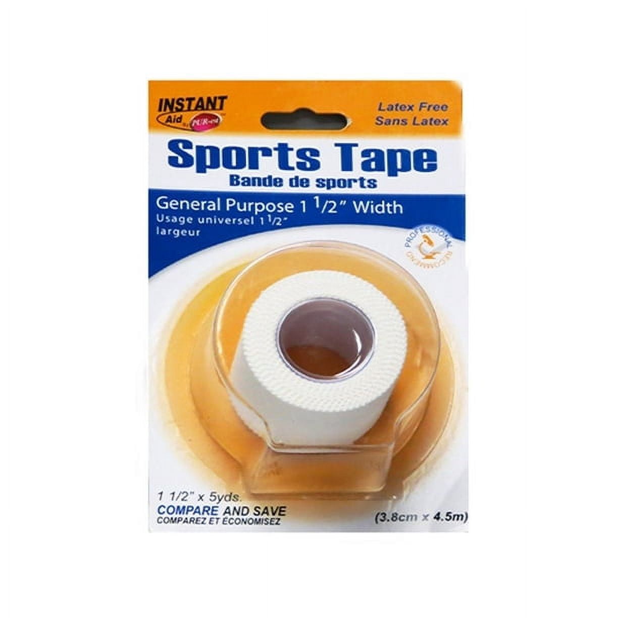 Instant Aid- First Aid All Purpose Clear Tape (1 Roll) (Pack of 3) by Purest