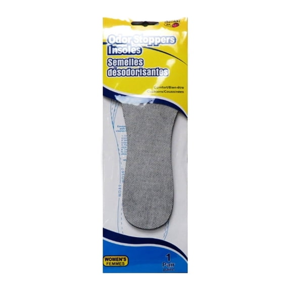 Purest Instant Aid Odor Stop Insoles for Women 1 Pair Pack of 3 Comfort Support